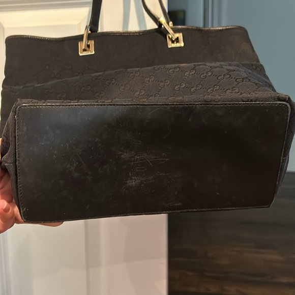 Gucci Tom Ford Era Tote Monogram Canvas 12x10 W/Leather Straps/Silver Hardware - Picture 7 of 11